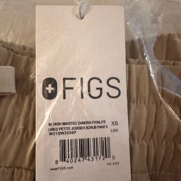 Figs Light Oak FIONLITE Small Slim Catarina & XS Petite Hi Waisted Joggers. - Picture 6 of 8